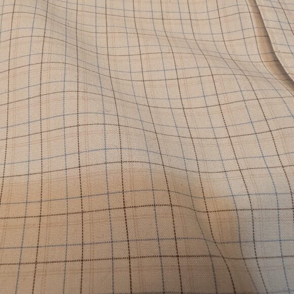 Perry Ellis Portfolio City Fit Men’s Dress Shirt 16½ 34/35 Blue Check - Picture 6 of 7